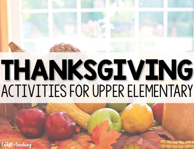 Read more about the article Thanksgiving Activities for Upper Elementary