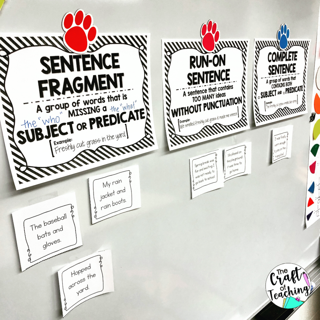 ideas for how to use sentence sorts to improve writing skills