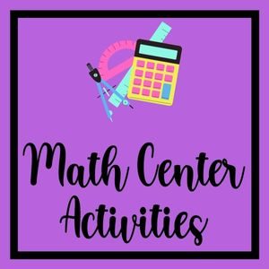 This image is linked to the math center activities in my shop