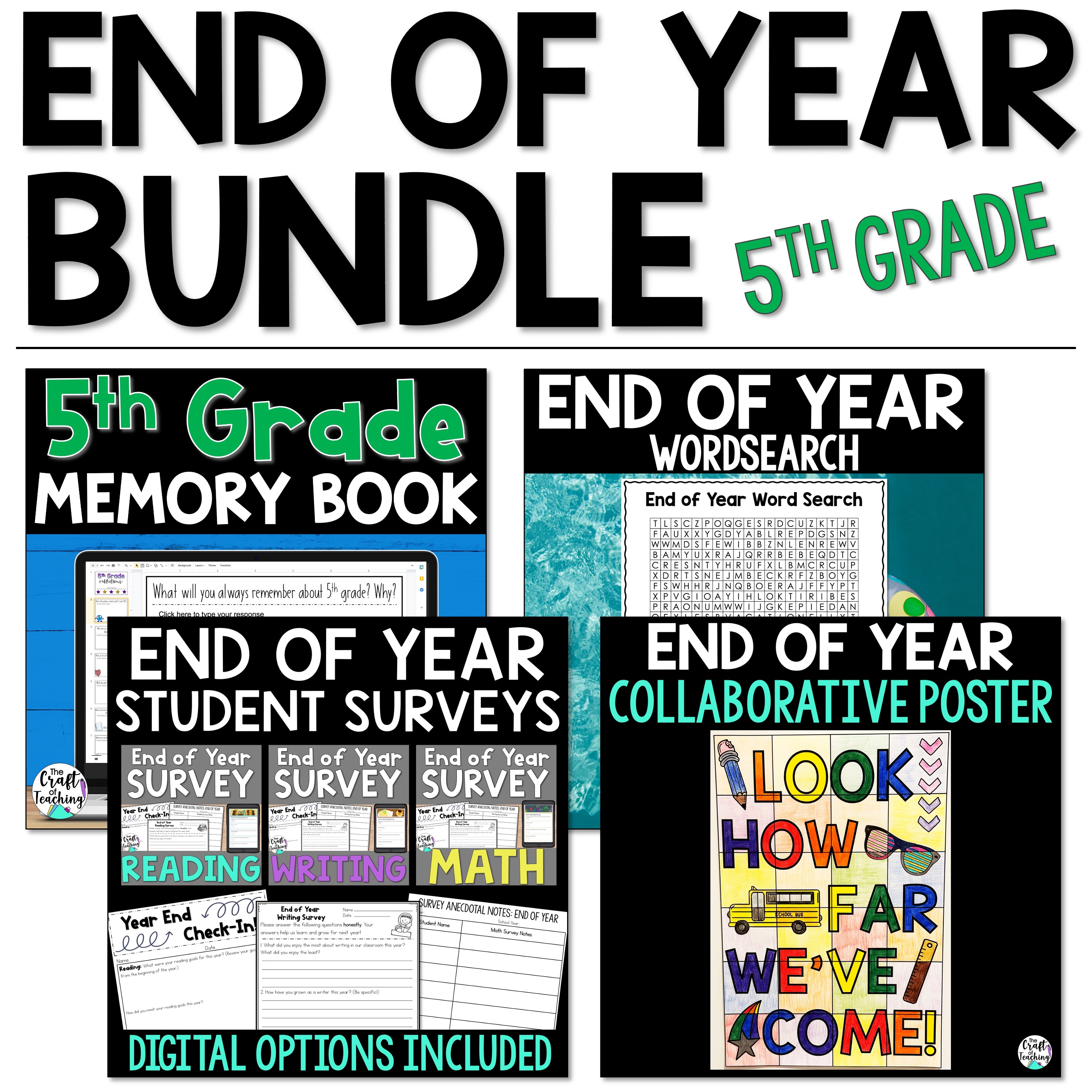 End of Year Memory Book Digital Activity