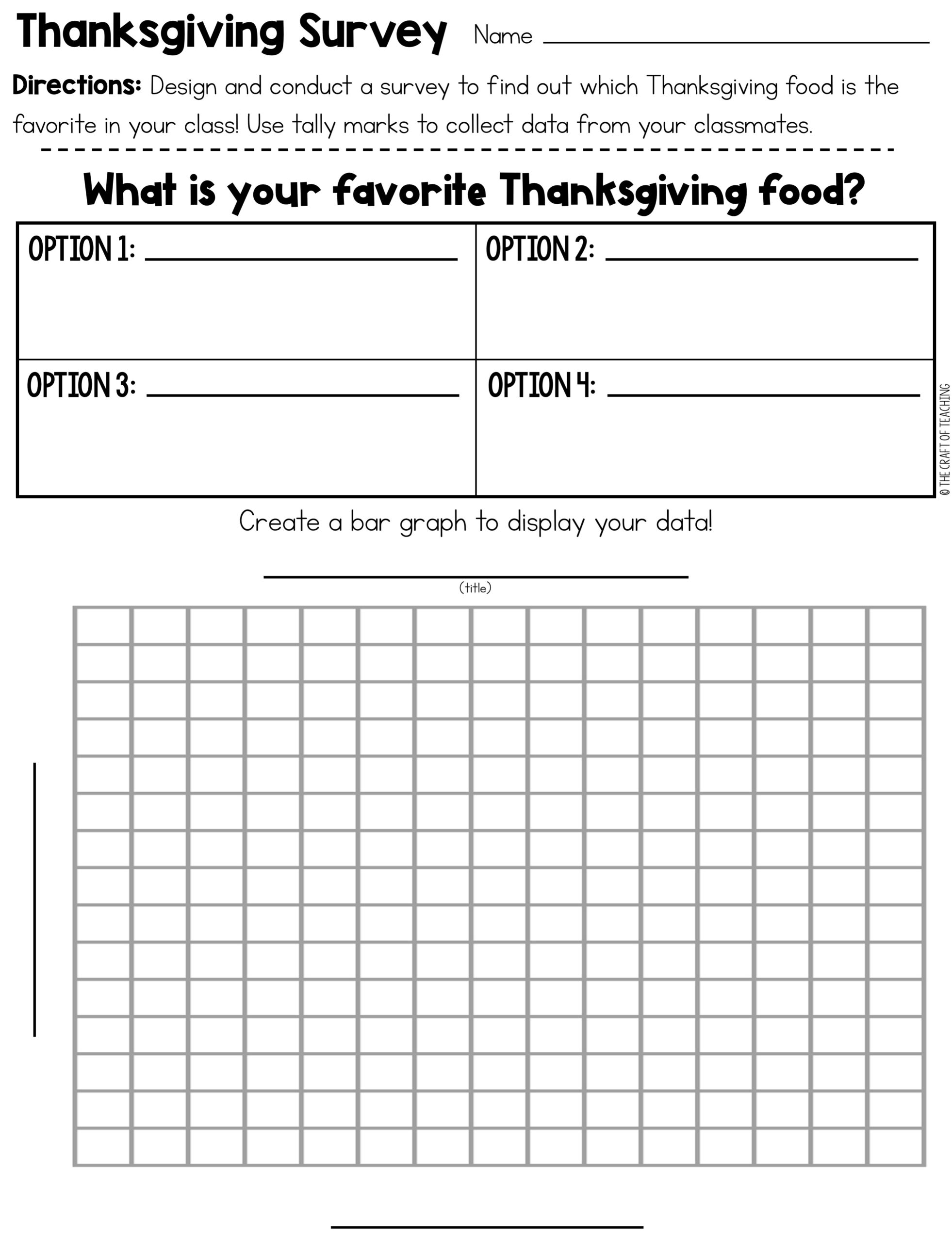 Thanksgiving Activities for Upper Elementary - The Craft Of Teaching